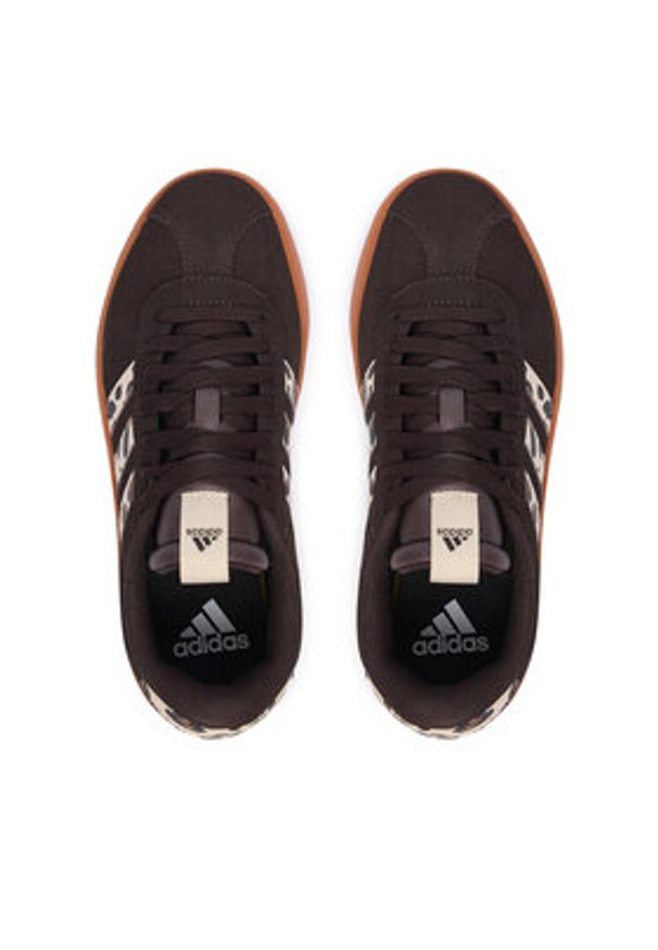 Adidas - adidas Sneakersy Vl Court 3.0 Shoes KI3347 Brązowy. Kolor: brązowy. Materiał: materiał