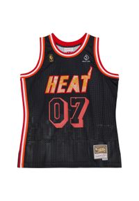 Mitchell & Ness - Jersey Miami Heat Nicky Jam Swingman. Kolor: czarny. Materiał: jersey. Sport: koszykówka #1