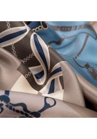 Wittchen - Damski szal jedwabny wzorzysty. Okazja: na co dzień. Kolor: niebieski, wielokolorowy, beżowy. Materiał: jedwab. Styl: casual, elegancki #4