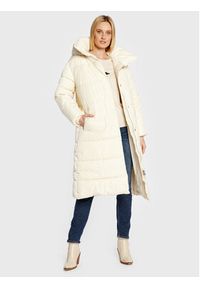 Trussardi Jeans - Trussardi Kurtka puchowa 56S00792 Écru Relaxed Fit. Materiał: syntetyk. Sezon: zima #6