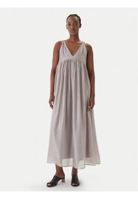 Eleh Sukienka letnia SS260270 Szary Relaxed Fit. Kolor: szary. Materiał: wiskoza. Sezon: lato #1