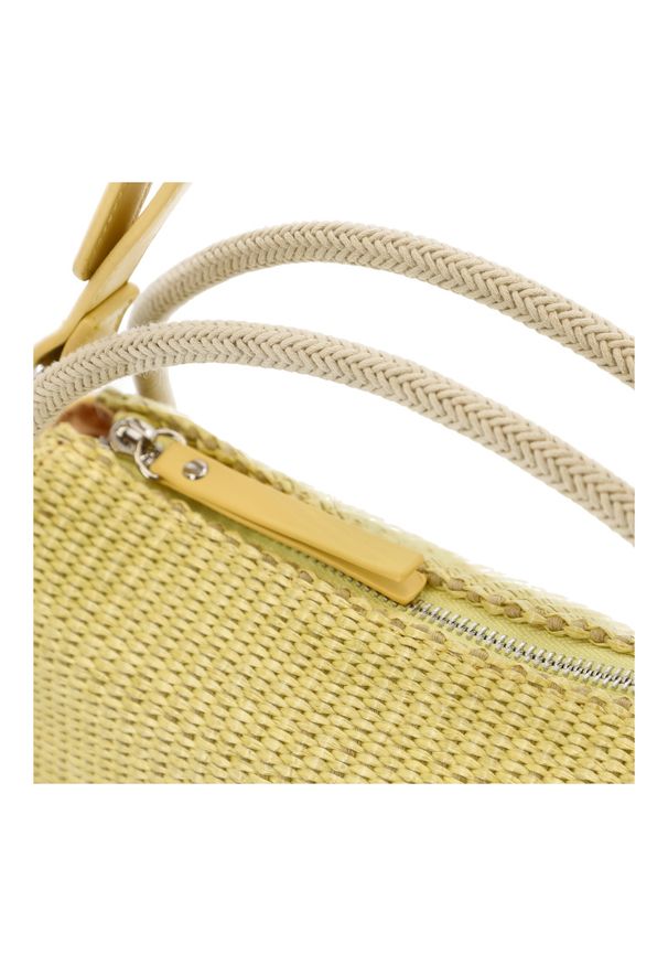 Żółta Torebka Pepe Moll Stylowy Kuferek Damski. Kolor: żółty. Sezon: lato. Styl: elegancki. Rodzaj torebki: na ramię