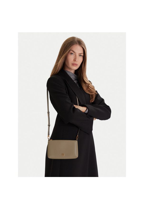 Pinko - Torebka PINKO. Kolor: szary