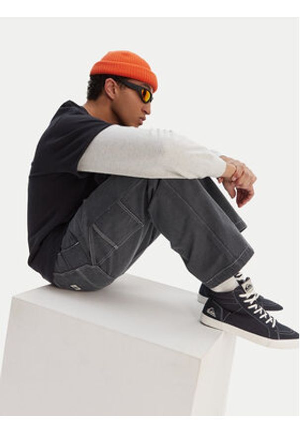 Quiksilver Jeansy Mercury Straight Out EQYNP03325 Szary Wide Leg. Kolor: szary