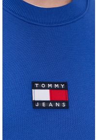 Tommy Jeans Bluza bawełniana męska z aplikacją. Okazja: na co dzień. Kolor: niebieski. Materiał: bawełna. Wzór: aplikacja. Styl: casual #3