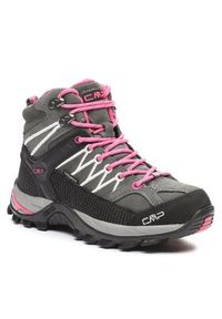 CMP Trekkingi Rigel Mid Wmn Trekking Shoes Wp 3Q12946 Szary. Kolor: szary. Materiał: nubuk, skóra