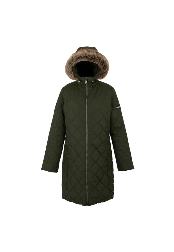 Regatta - Parka Damska Ocieplana Fritha III. Kolor: zielony. Sport: turystyka piesza