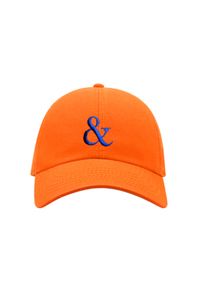 PAPROCKI&BRZOZOWSKI - Pomarańczowa czapka z logo. Kolor: pomarańczowy. Materiał: bawełna. Wzór: nadruk #4