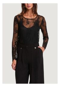 Morgan Bluzka 261-TCITY Czarny Regular Fit. Kolor: czarny. Materiał: syntetyk #1