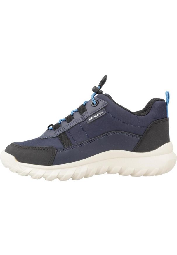 Geox - Buty GEOX J SIMBYOS BOY B ABX Niebieski. Kolor: niebieski. Materiał: syntetyk, tkanina. Sport: turystyka piesza