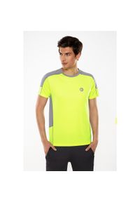 ROUGH RADICAL - Koszulka fitness męska Rough Radical Double Tee termoaktywna. Kolor: zielony, wielokolorowy, żółty. Sport: fitness