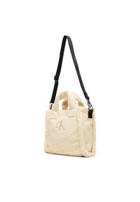 Calvin Klein Jeans Torebka Teddy Tote Bag IU0IU00355 Écru