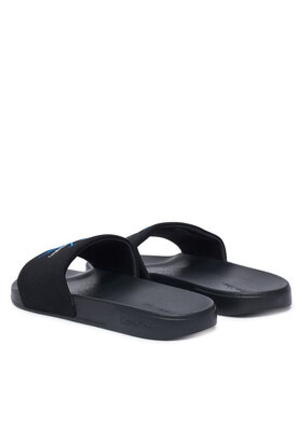 Calvin Klein Klapki Ee Slide Cv YM0YM01393 Czarny. Kolor: czarny. Materiał: materiał