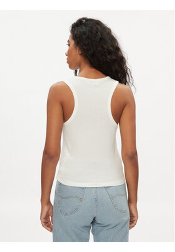Lee Top 112350212 Écru Slim Fit. Materiał: bawełna