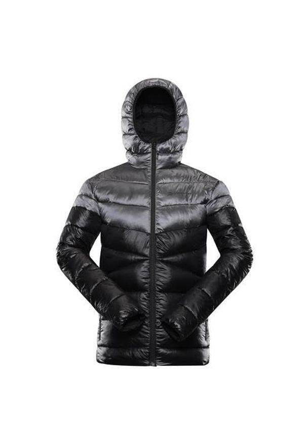 ALPINE PRO - Kurtka uniwersalna męska Alpine Pro Rog. Typ kołnierza: kaptur. Kolor: wielokolorowy, szary, czarny. Materiał: syntetyk. Sezon: zima. Sport: narciarstwo