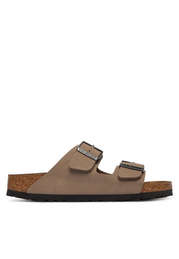 Birkenstock Klapki Arizona 1032070 Beżowy. Kolor: beżowy. Materiał: skóra