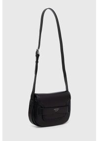Emporio Armani torebka skórzana kolor czarny. Kolor: czarny. Materiał: skórzane #5