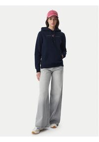 Tommy Jeans Bluza Linear DW0DW23485 Granatowy Regular Fit. Kolor: niebieski. Materiał: bawełna #5