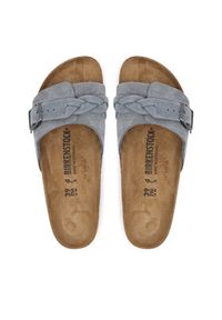 Birkenstock Klapki Oita Braided 1029121 Szary. Kolor: szary. Materiał: zamsz, skóra #5