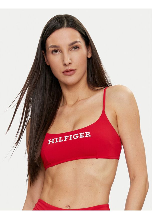 TOMMY HILFIGER - Tommy Hilfiger Góra od bikini UW0UW05302 Czerwony. Kolor: czerwony. Materiał: syntetyk