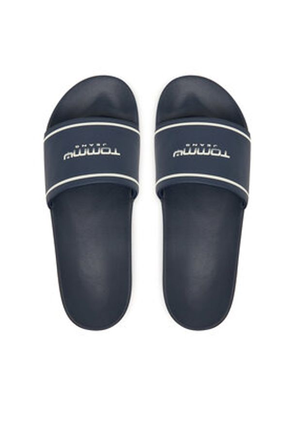 Tommy Jeans Klapki Tjm Summer Sandal 26.2 EM0EM01723 Granatowy. Kolor: niebieski. Materiał: syntetyk