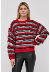 TwinSet - Twinset Sweter damski ciepły. Materiał: dzianina