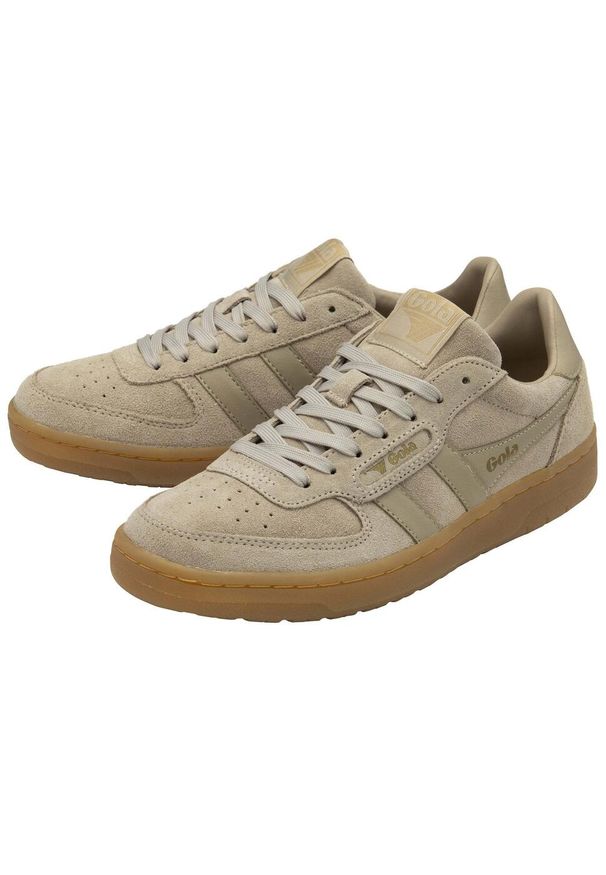 Femme Baskets Gola GOLA HAWK SUEDE 86 Beige Gola. Kolor: beżowy. Materiał: guma, zamsz, skóra. Sport: turystyka piesza