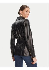 Elisabetta Franchi Kurtka skórzana GD-50Z-56E2-V1350 Czarny Regular Fit. Kolor: czarny. Materiał: skóra #4