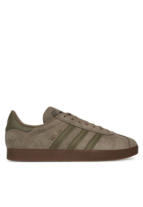 Adidas - adidas Sneakersy Gazelle JR6288 Khaki. Kolor: brązowy. Materiał: skóra, zamsz. Model: Adidas Gazelle