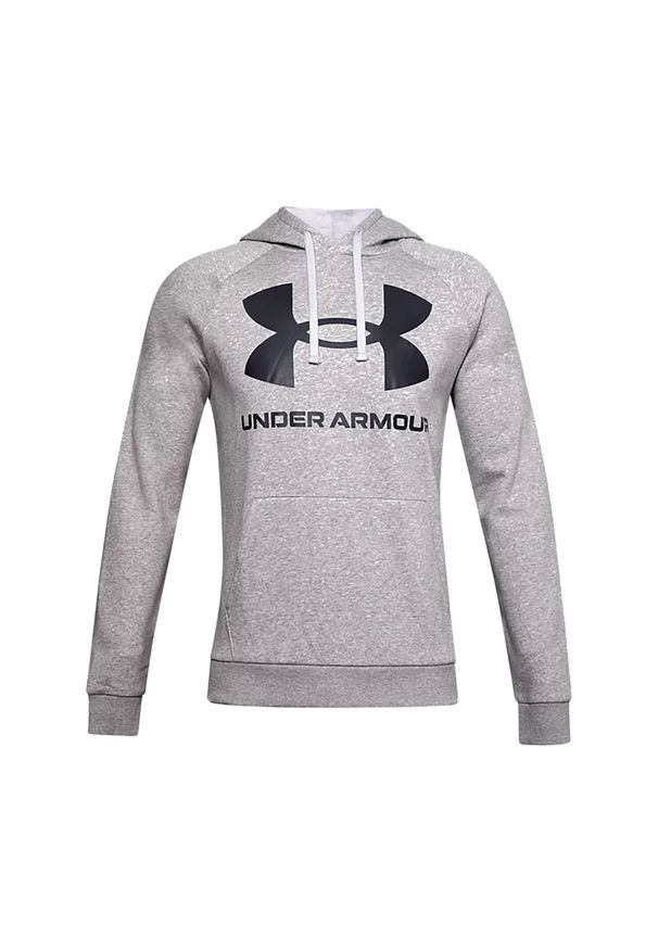 Bluza fitness męska Under Armour Rival Fleece Big Logo HD. Kolor: szary. Sport: fitness