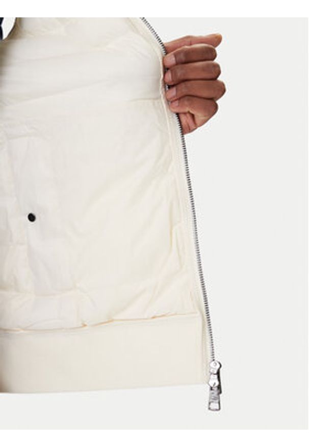 TOMMY HILFIGER - Tommy Hilfiger Kamizelka Mix Media Ess MW0MW41441 Écru Regular Fit. Kolor: kremowy. Materiał: bawełna