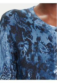 Desigual Kardigan Kassidy 25WWJF12 Niebieski Regular Fit. Kolor: niebieski. Materiał: wiskoza #3