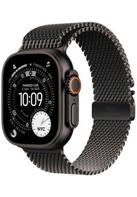 APPLE - Apple Watch Ultra 3 GPS + Cellular 49mm Black Titanium Case with Black Titanium Milanese Loop - Medium #1
