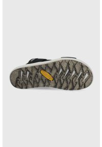 keen - Keen sandały Elle Backstrap damskie kolor czarny na platformie 1022620-BLACK. Kolor: czarny. Materiał: materiał, guma. Wzór: gładki. Obcas: na platformie #5