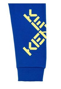 Kenzo kids - Kenzo Kids Spodnie dresowe K24276 Niebieski Regular Fit. Kolor: niebieski. Materiał: bawełna #3