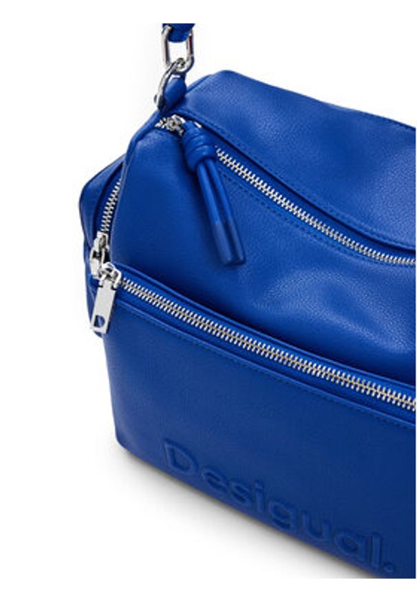 Desigual Torebka 25SAXPBC Niebieski. Kolor: niebieski. Materiał: skórzane