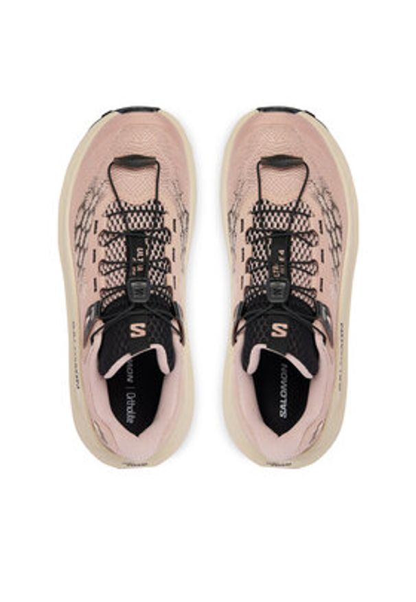 salomon - Salomon Buty do biegania Ultra Glide 4 L49149200 Beżowy. Kolor: beżowy. Materiał: materiał