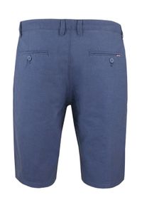 Bawełniane Męskie Krótkie Spodenki (Szorty) - Pako Jeans - Ciemnoniebieskie. Kolor: niebieski. Materiał: bawełna. Długość: krótkie. Sezon: lato. Styl: klasyczny