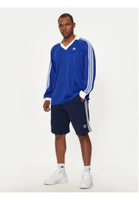 Adidas - adidas Longsleeve adicolor Piqué Football IX5227 Niebieski Regular Fit. Kolor: niebieski. Materiał: syntetyk. Długość rękawa: długi rękaw #4