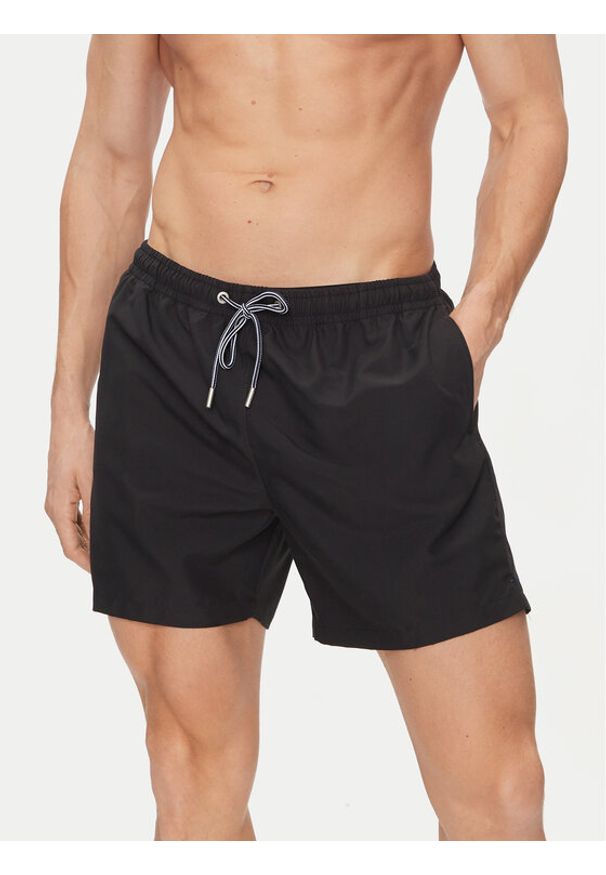 HOM Szorty kąpielowe 402537 Czarny Regular Fit. Kolor: czarny. Materiał: syntetyk