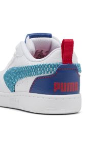 Puma - Sneakersy dla małych dzieci Rebound V6 Low Run Fun PUMA. Kolor: niebieski, wielokolorowy, biały. Sezon: lato. Sport: bieganie