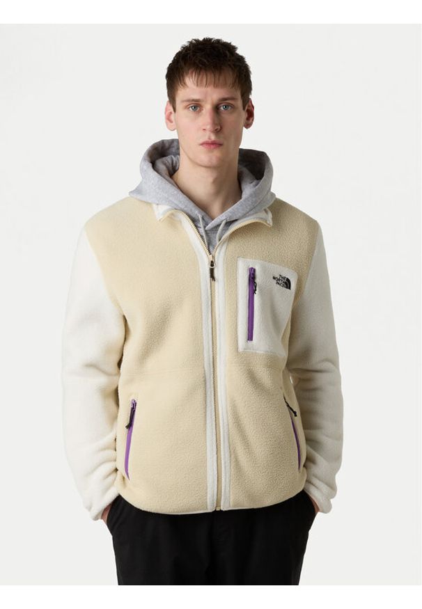 The North Face Polar Yumiori NF0A883R Beżowy Regular Fit. Kolor: beżowy. Materiał: syntetyk