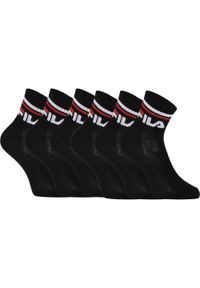Fila Quarter Skarpety 6-pack Uni Czarny 35-38. Kolor: czarny