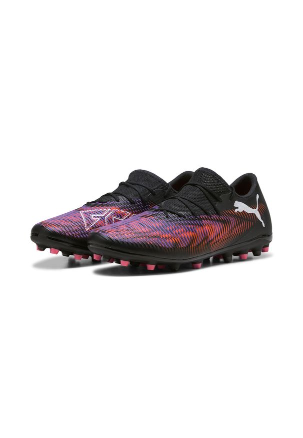 Puma - Buty piłkarskie FUTURE 8 MATCH MG niskie PUMA Black White Glowing Red. Kolor: czerwony, biały, wielokolorowy, czarny. Sport: piłka nożna