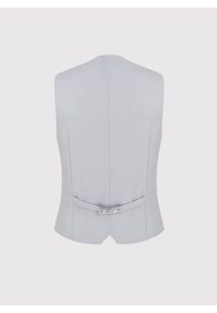 Pako Lorente - PAKO LORENTE – Jednorzędowa szara kamizelka. Kolor: szary. Materiał: poliester, wiskoza. Styl: elegancki, młodzieżowy #7