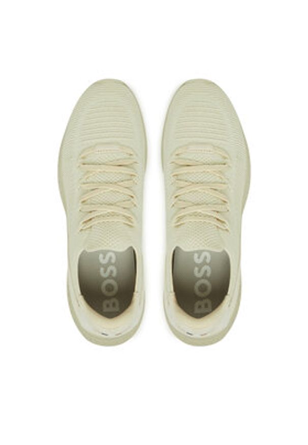 BOSS Sneakersy C TTNM 50542130 Écru. Materiał: materiał