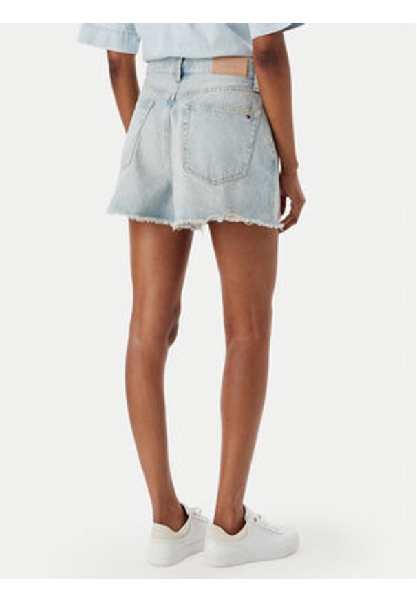 TOMMY HILFIGER - Tommy Hilfiger Szorty jeansowe WW0WW49578 Niebieski Wide Fit. Kolor: niebieski. Materiał: bawełna