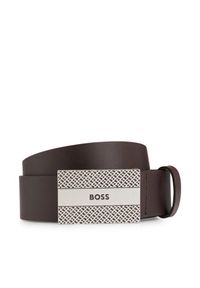BOSS - Pasek Męski Boss. Kolor: brązowy #1