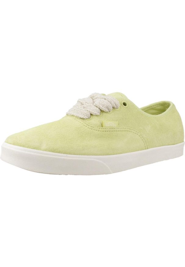 Tenisówki Vans Model Authentic Lowpro Fat L Kolor Zielony. Kolor: zielony. Materiał: zamsz, tkanina