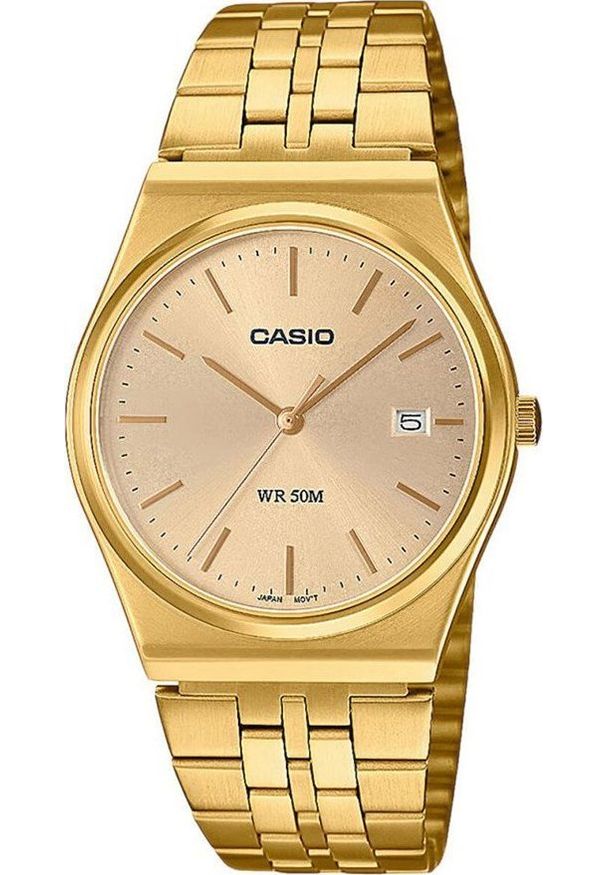 Zegarek Casio Zegarek męski Casio MTP-B145G-9AVEF złoty. Kolor: złoty